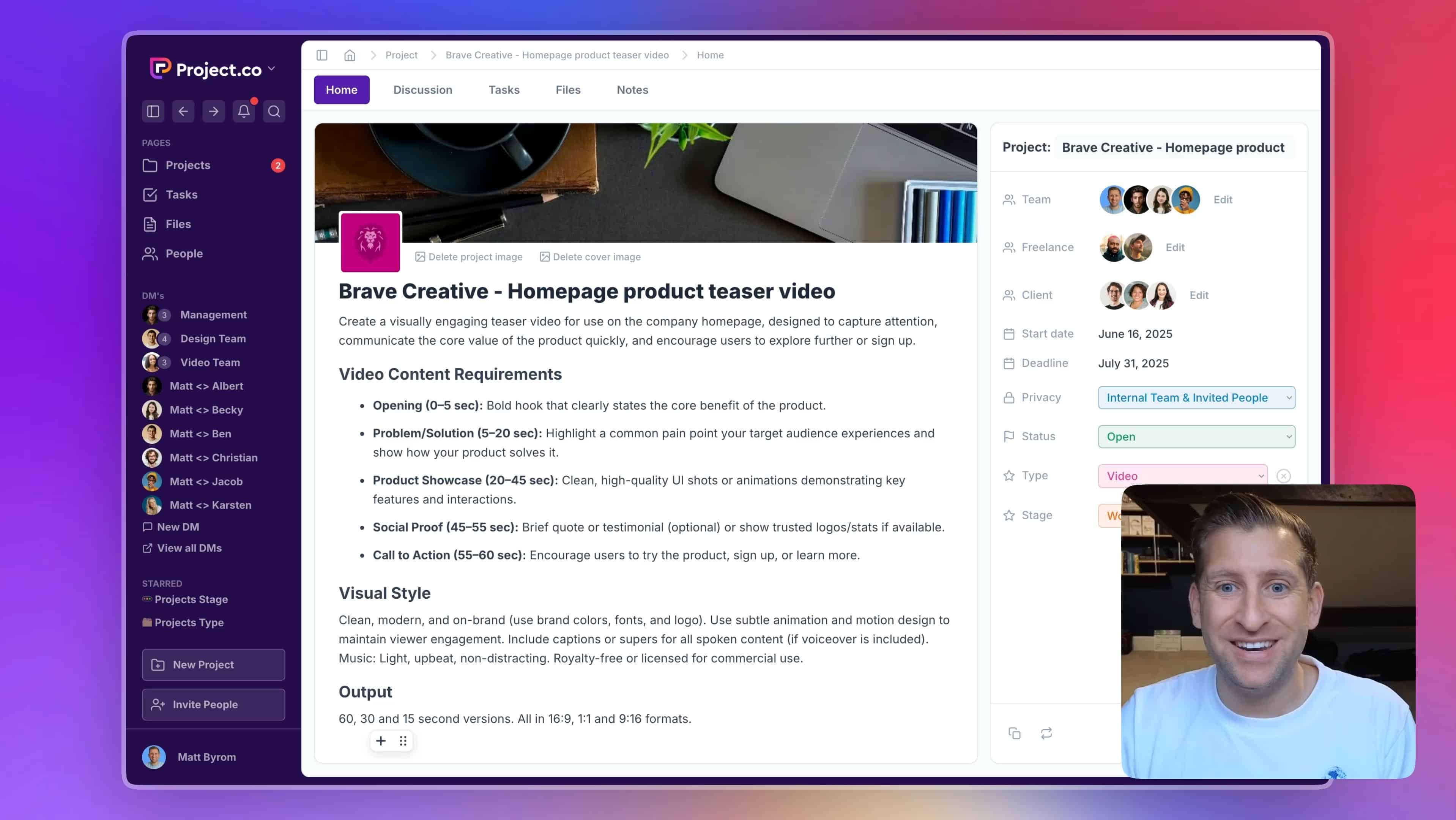 Project.co V3 Walkthrough